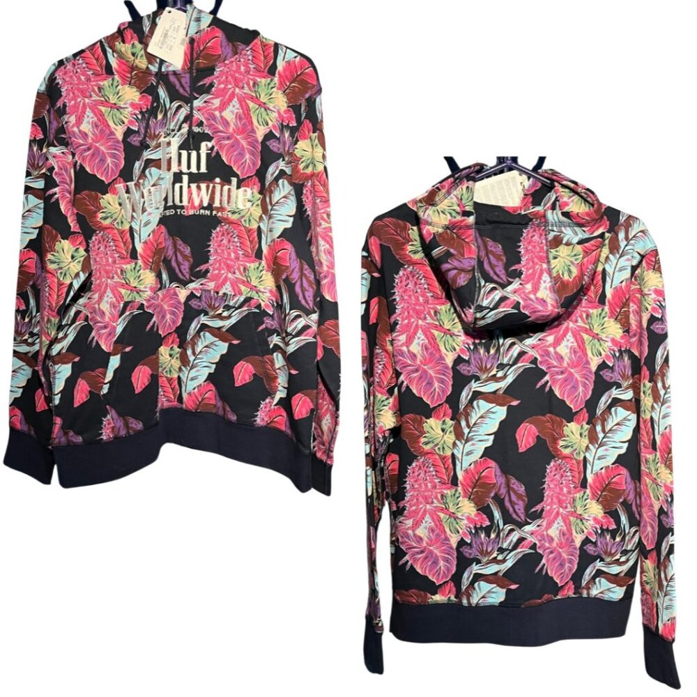 HUF Worldwide Paraiso Pullover Hoodie *BRAND NEW- NEVER WORN*